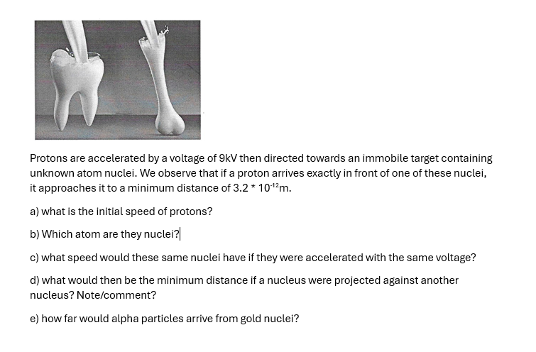 Advanced Physics - Electrostatic Ex 2 Protons are