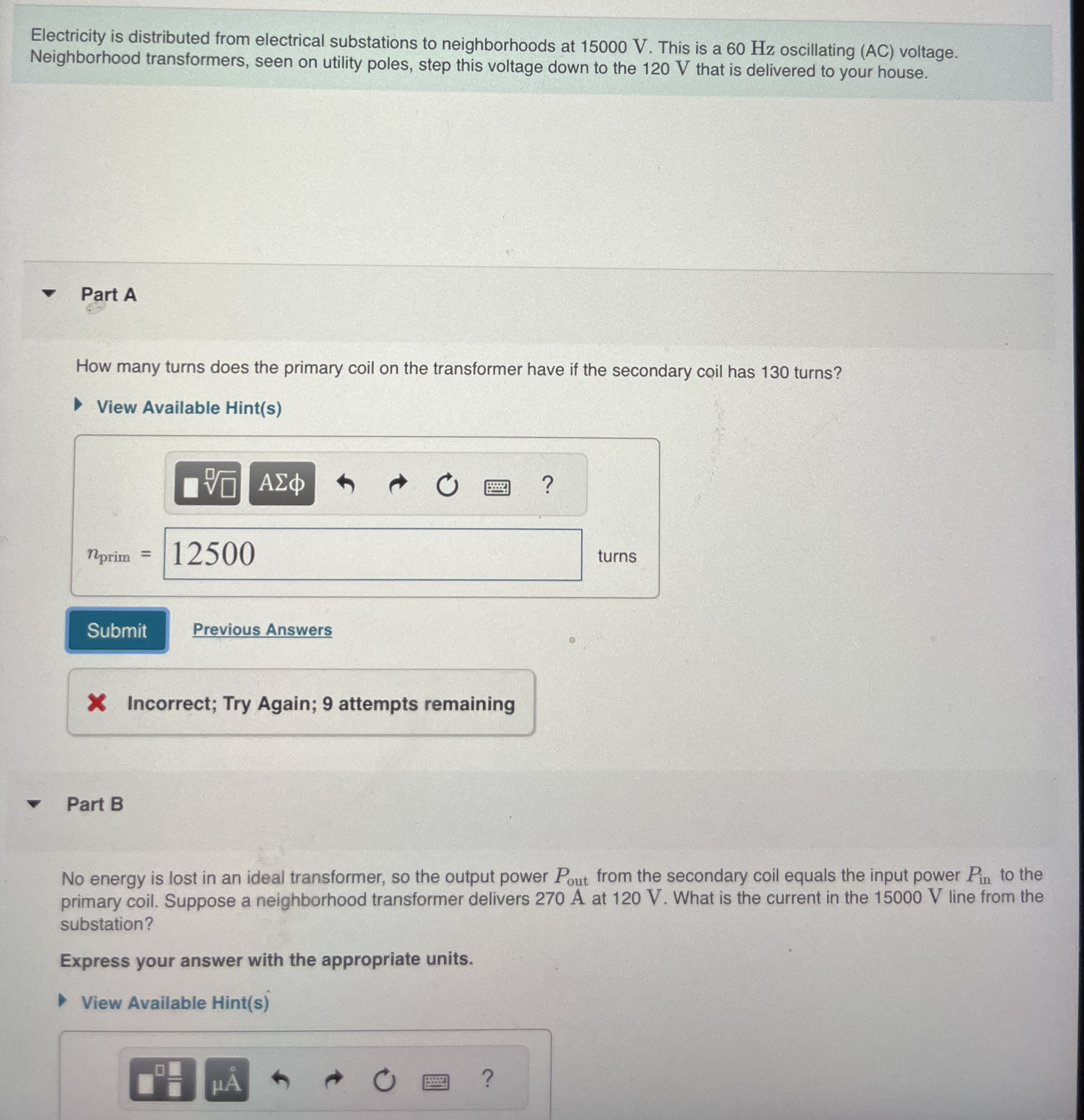Electricity is distributed from electrical