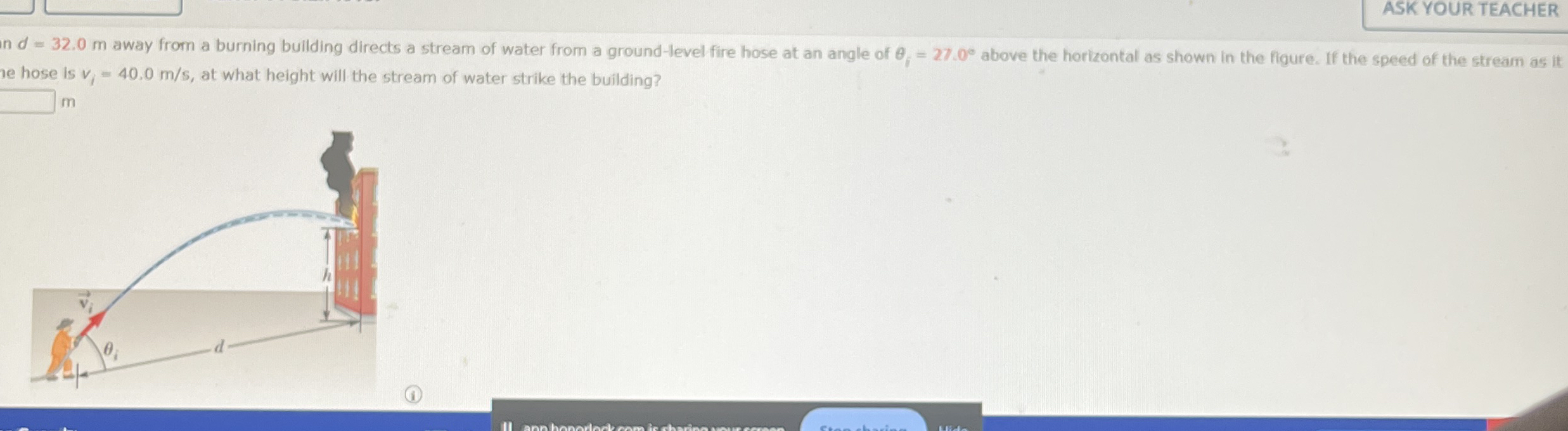 ASK YOUR TEACHER n d = 3 2 . 0 m away from a