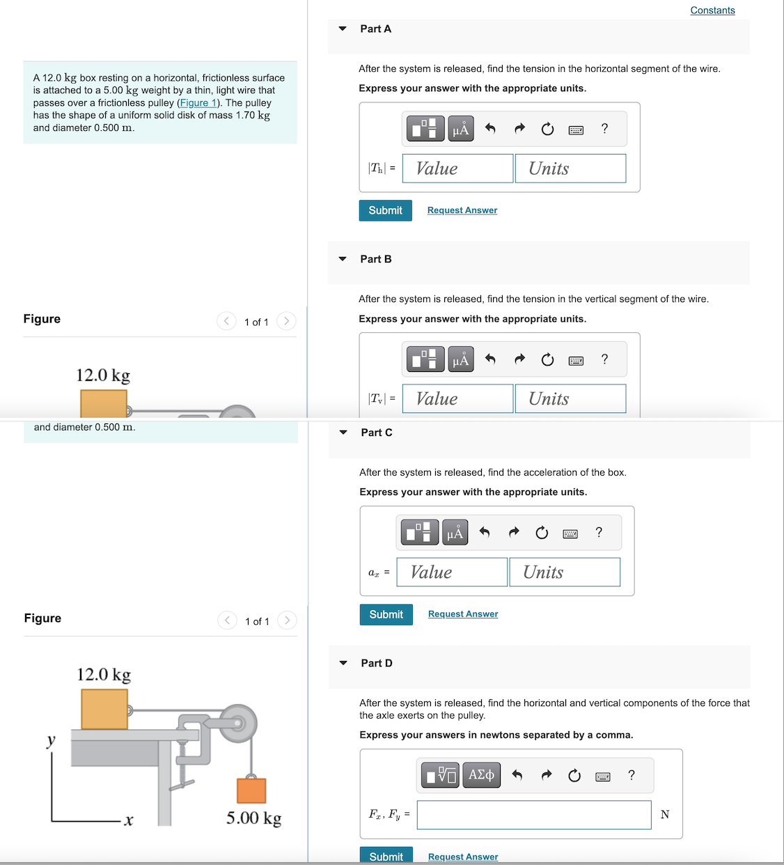 I want the soution for these parts