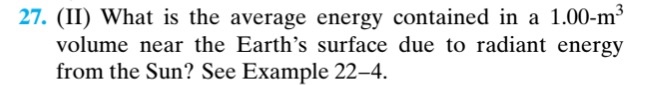 ( II ) What is the average energy contained in a