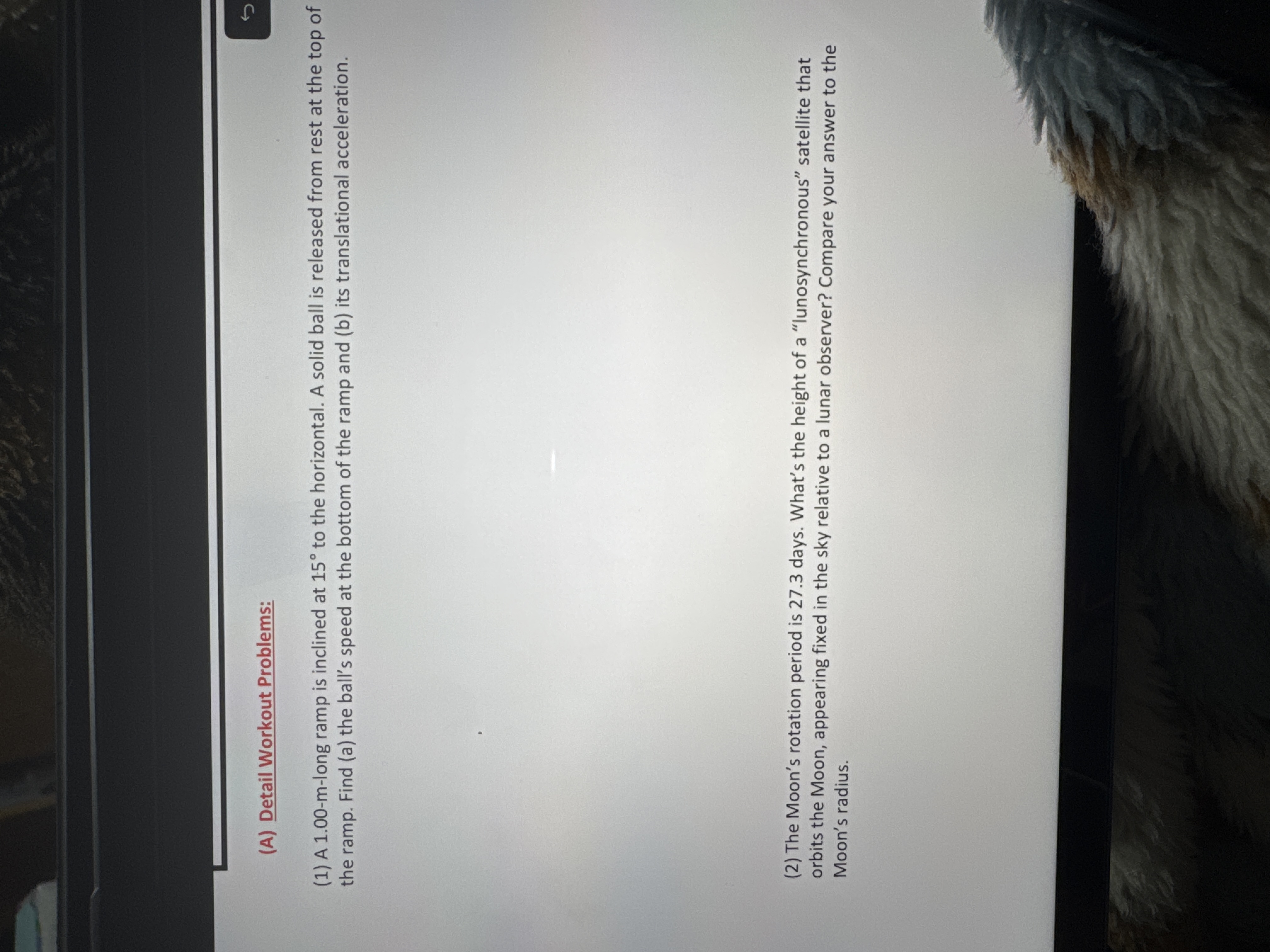 ( A ) Detail Workout Problems: ( 1 ) A 1 . 0 0 -