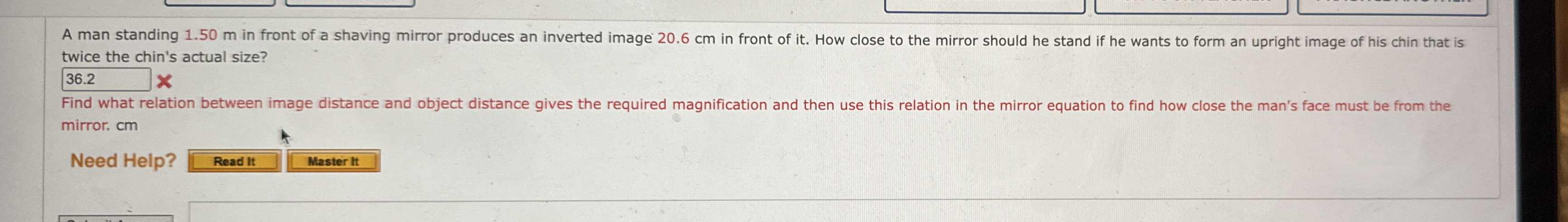A man standing 1 . 5 0 m in front of a shaving