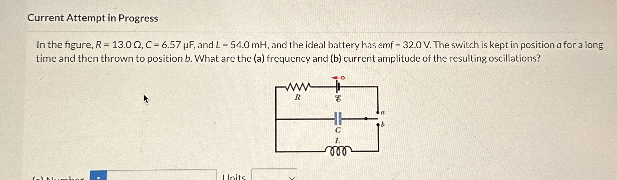 Current Attempt in Progress In the figure, R = 1