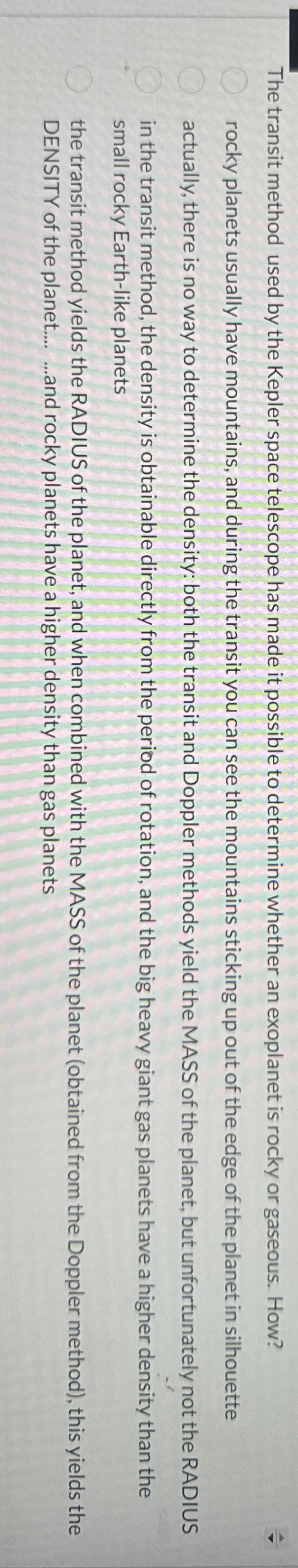 The transit method used by the Kepler space