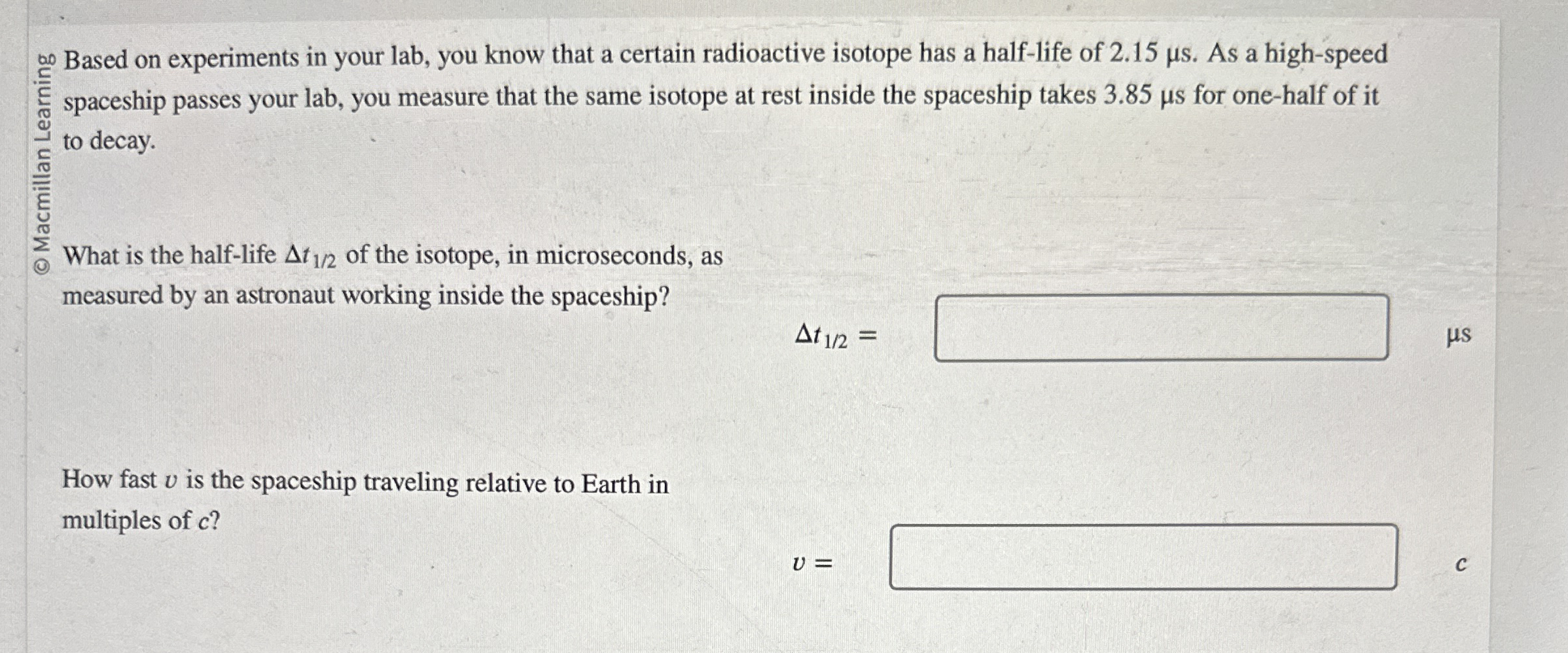 Based on experiments in your lab, you know that a