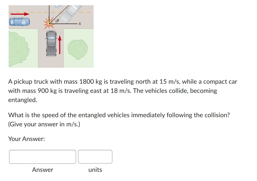 A pickup truck with mass 1 8 0 0 kg is traveling