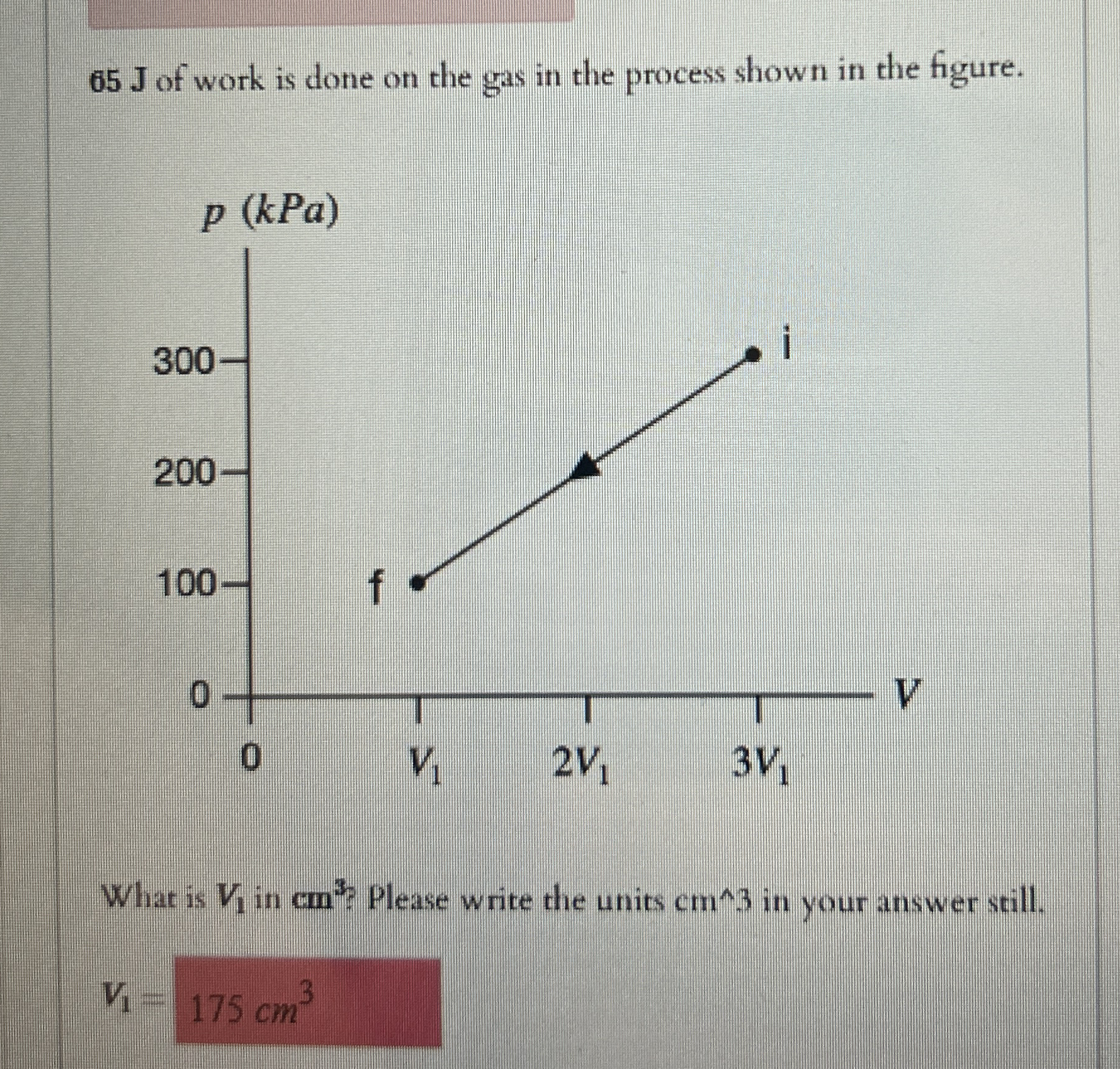 6 5 J of work is done on the gas in the process