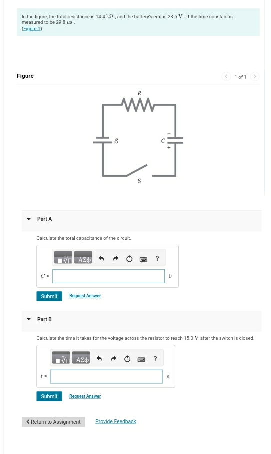 In the figure, the total resistance is 1 4 . 4 k