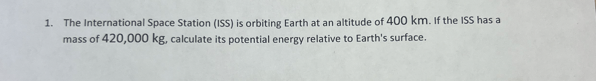 The International Space Station ( ISS ) is