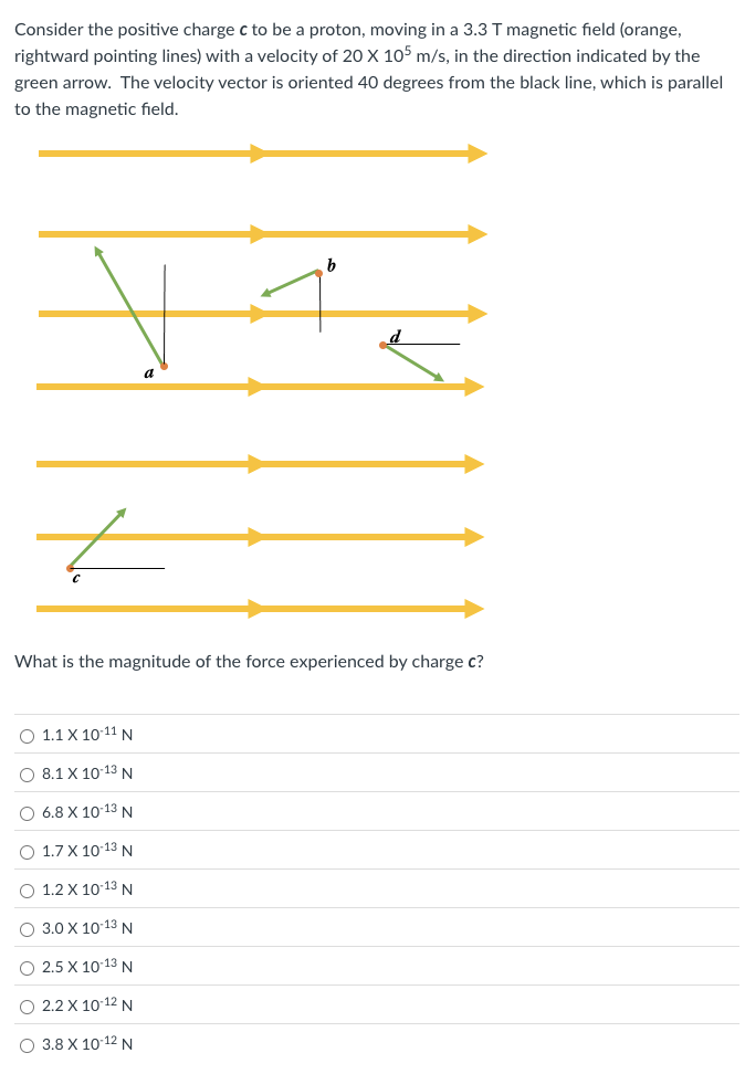 Consider the positive charge \ ( \ boldsymbol { c
