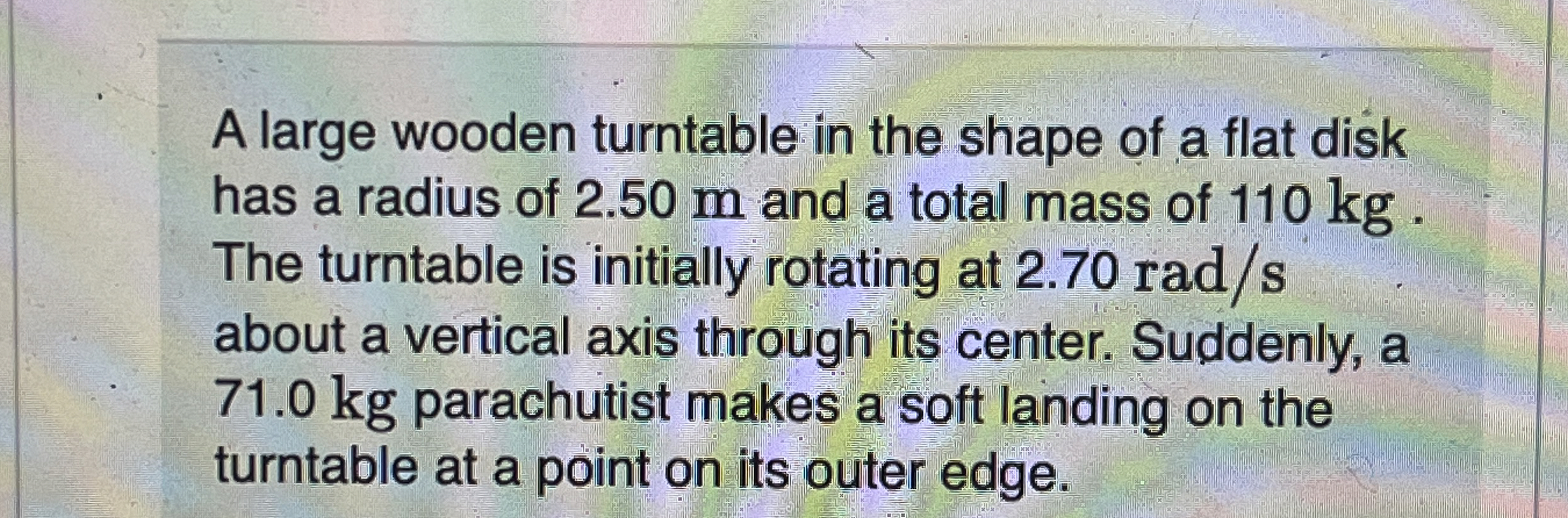 A large wooden turntable in the shape of a flat