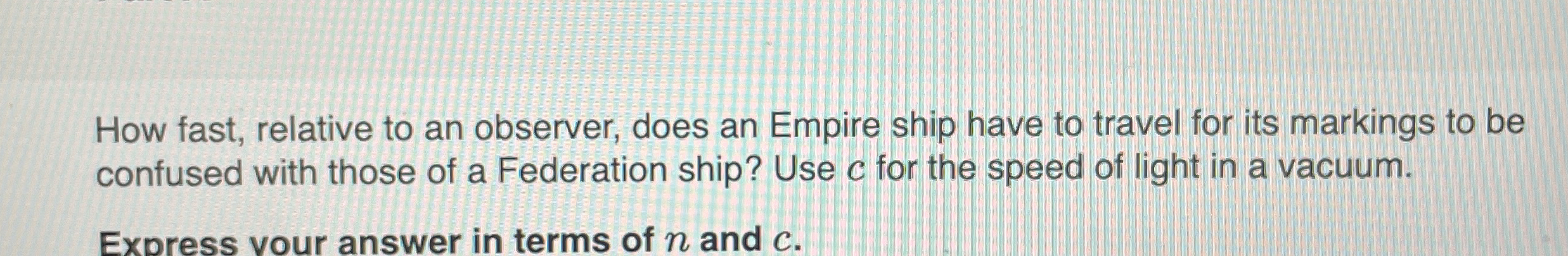 How fast, relative to an observer, does an Empire