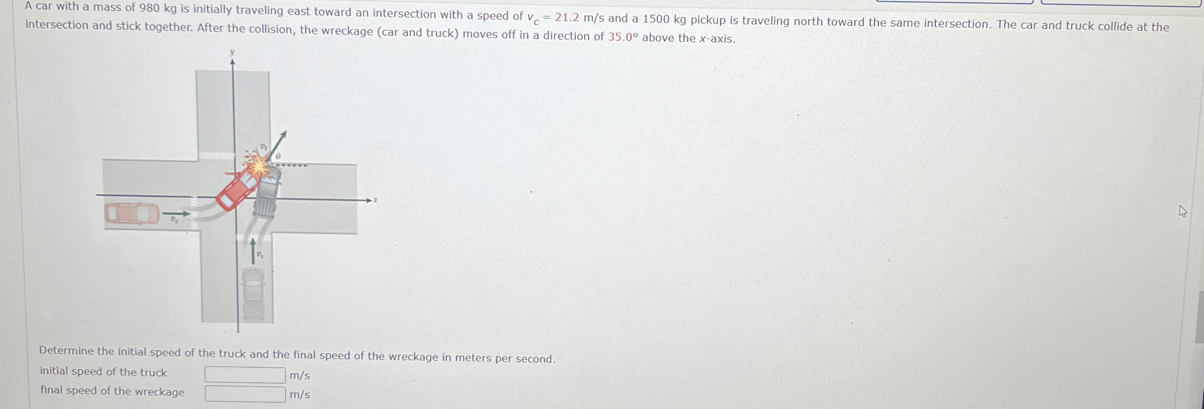 A car with a mass of 9 8 0 kg is initially