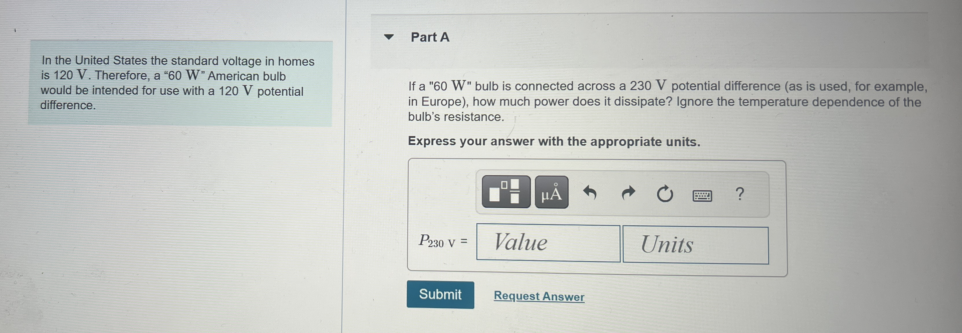 In the United States the standard voltage in