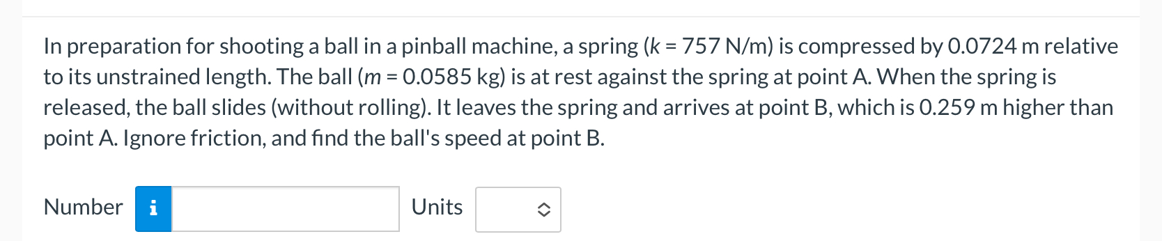 In preparation for shooting a ball in a pinball