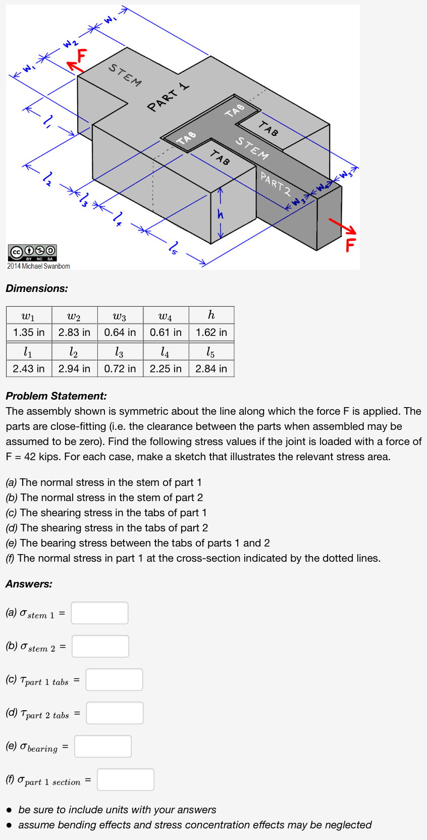 Dimensions: \ table [ [ w 1 , w 2 , w 3 , w 4 , h