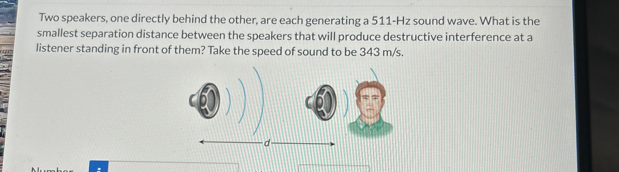 Two speakers, one directly behind the other, are