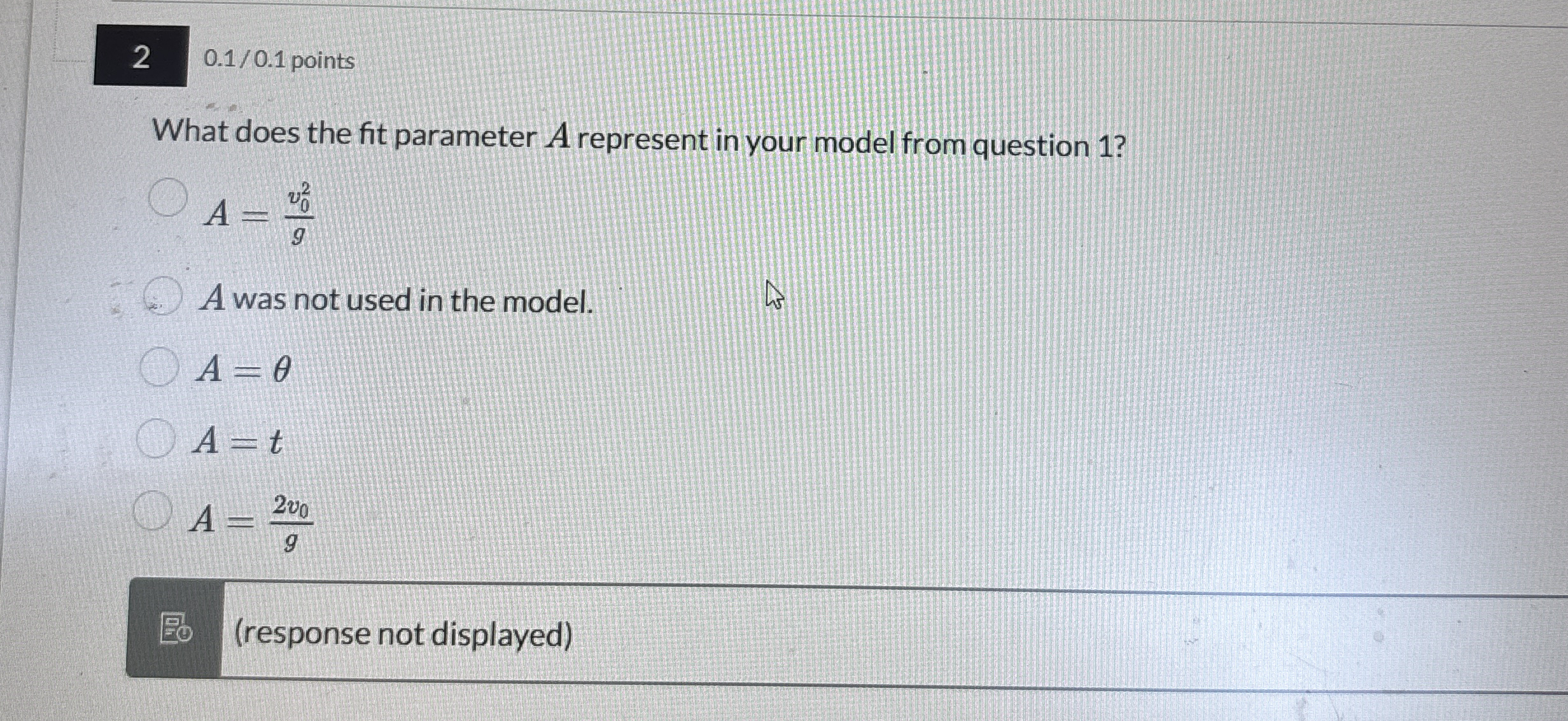 2 0 . 1 0 . 1 points What does the fit parameter