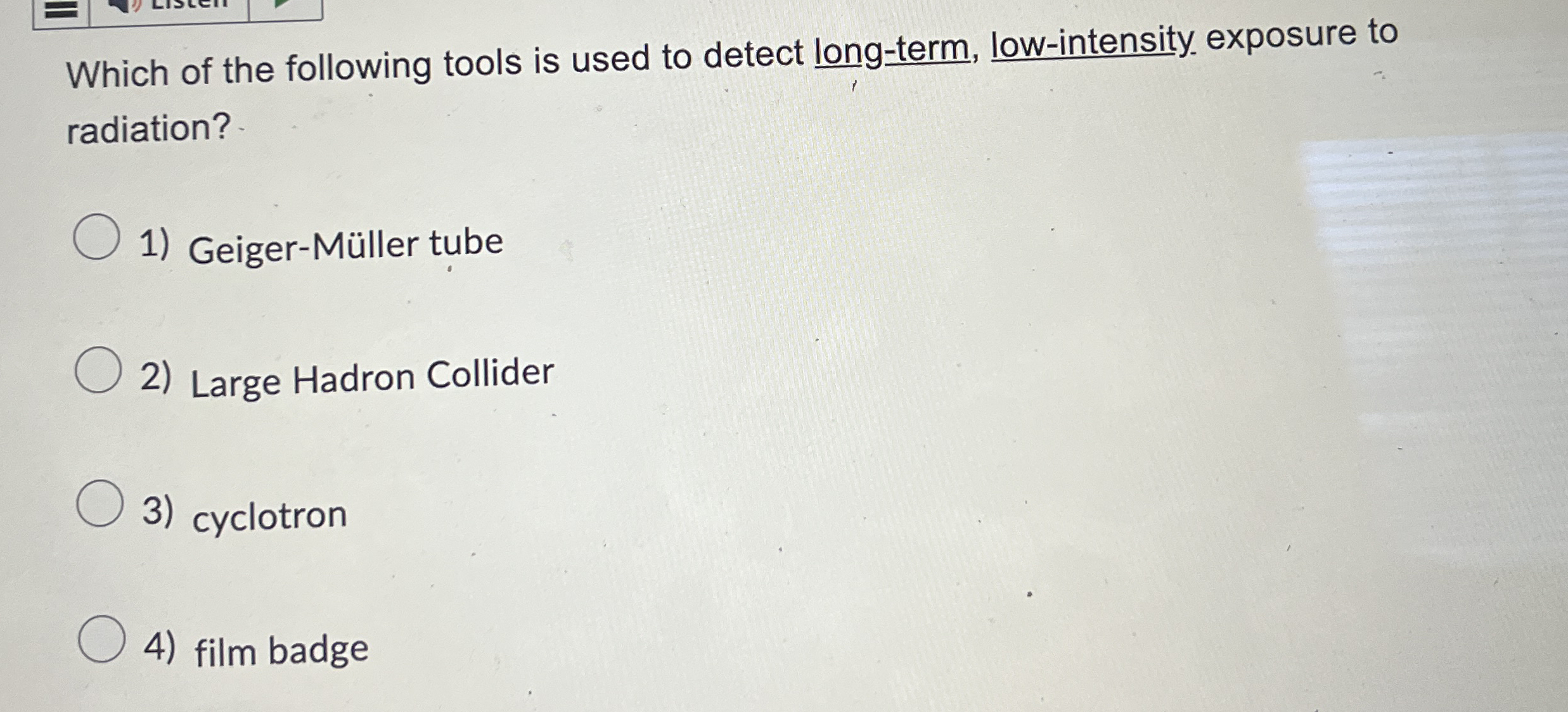 Which of the following tools is used to detect