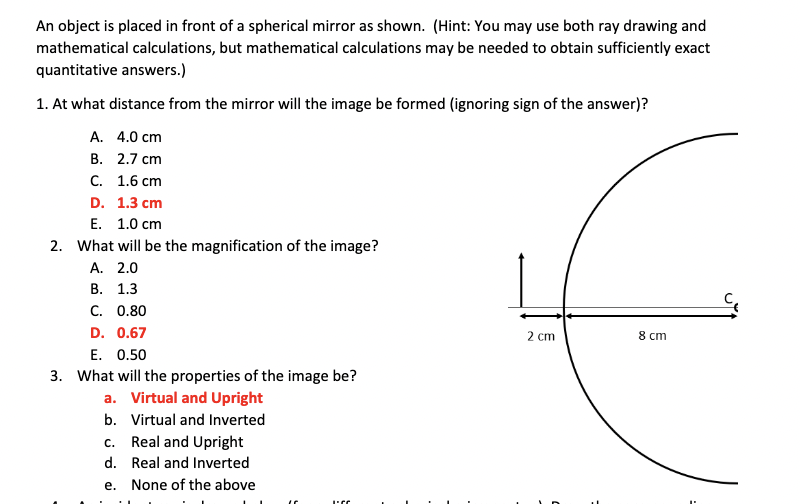 PLEASE EXPLAIN HOW TO GET TO THE ANSWERS IN