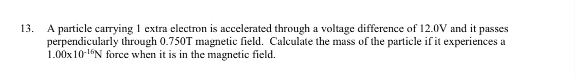 A particle carrying 1 extra electron is