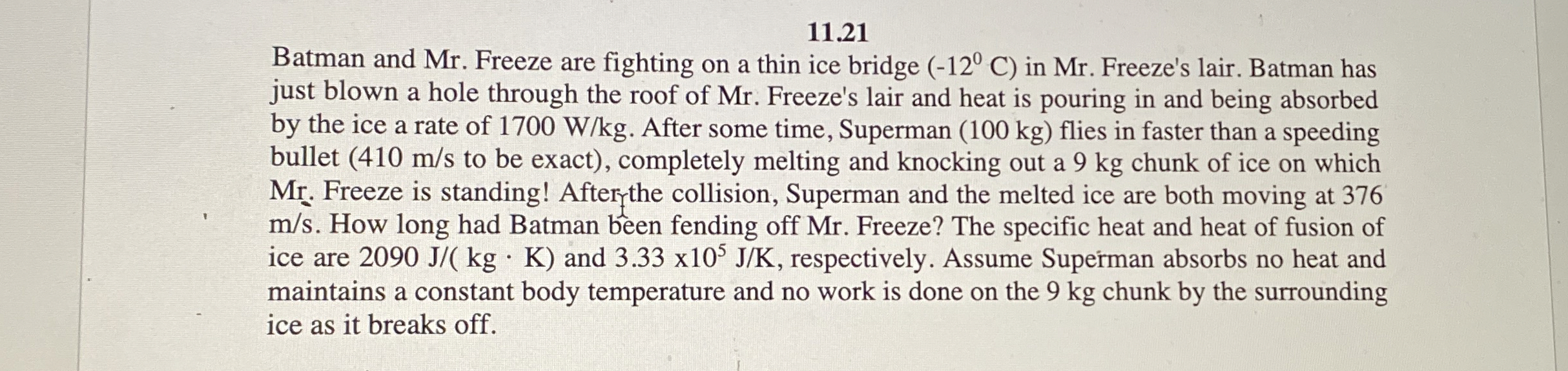 1 1 . 2 1 Batman and Mr . Freeze are fighting on