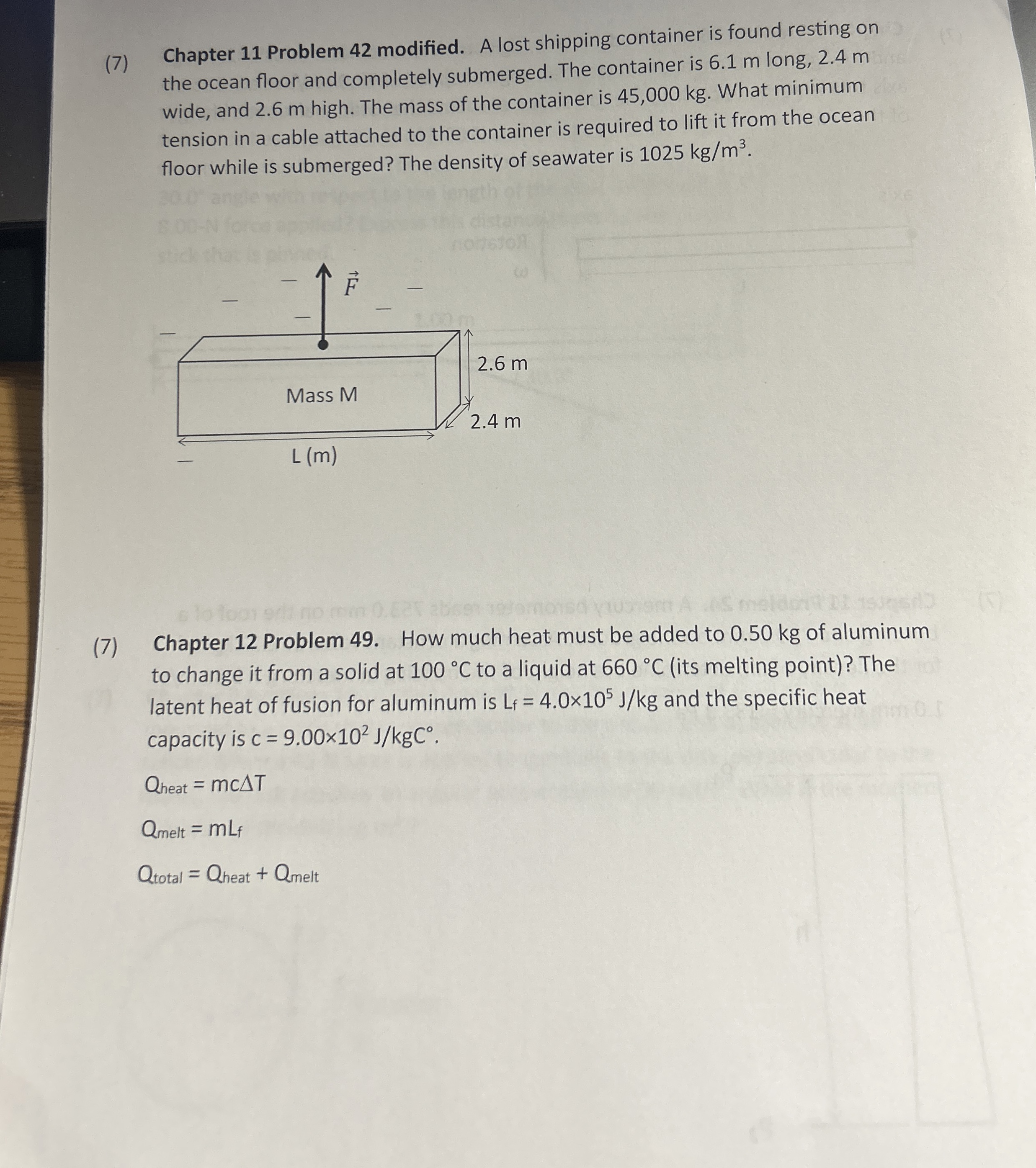 ( 7 ) Chapter 1 1 Problem 4 2 modified. A lost