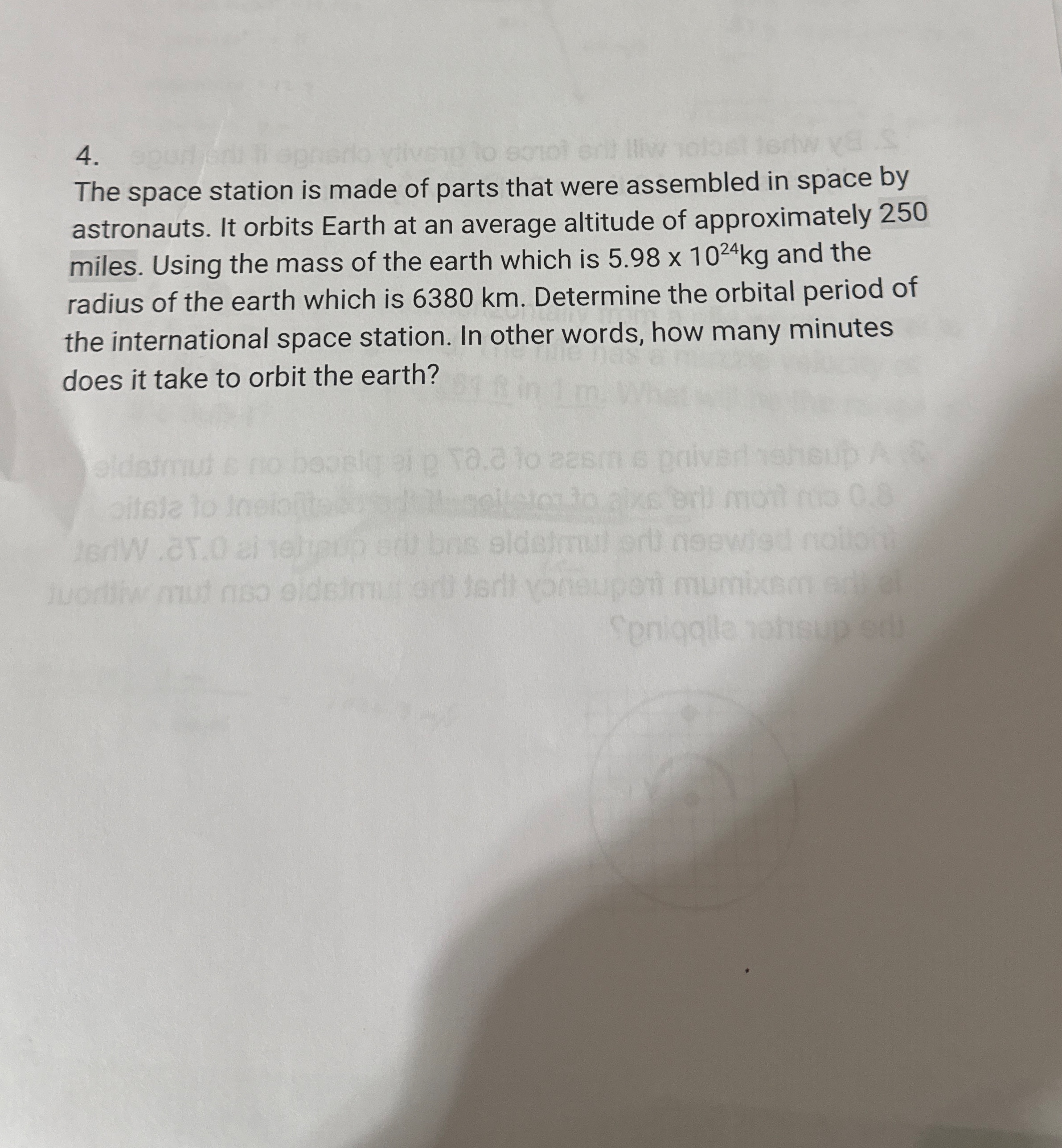 The space station is made of parts that were