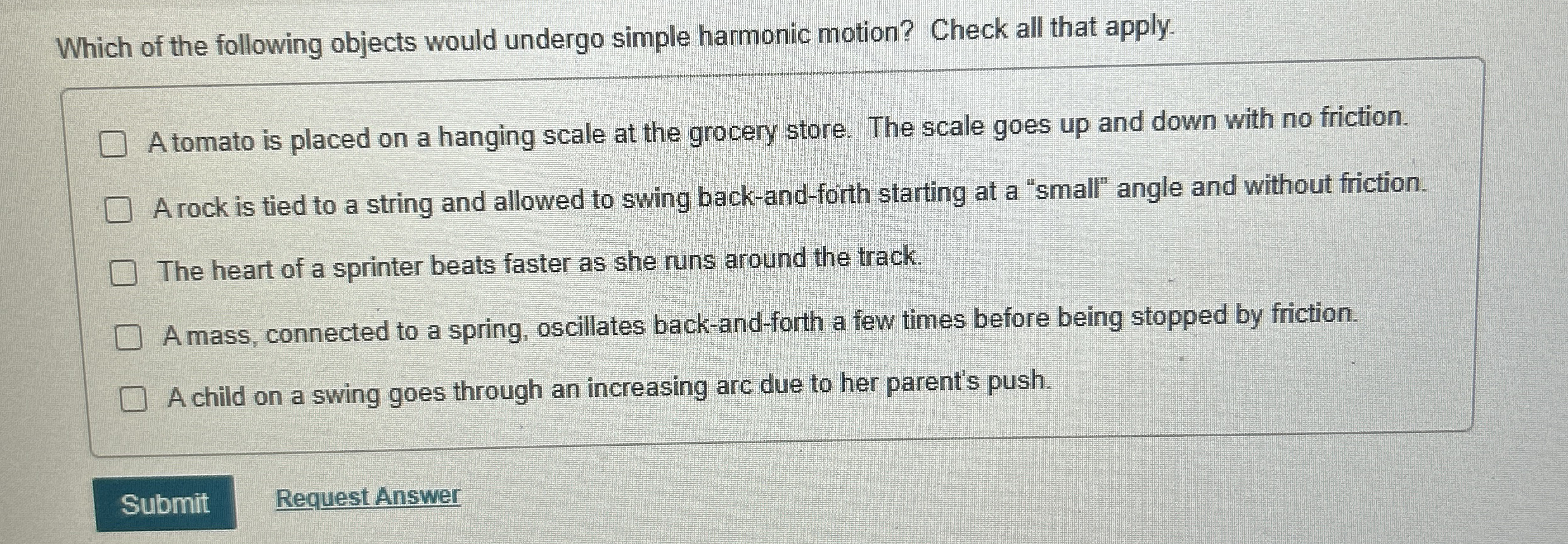 Which of the following objects would undergo