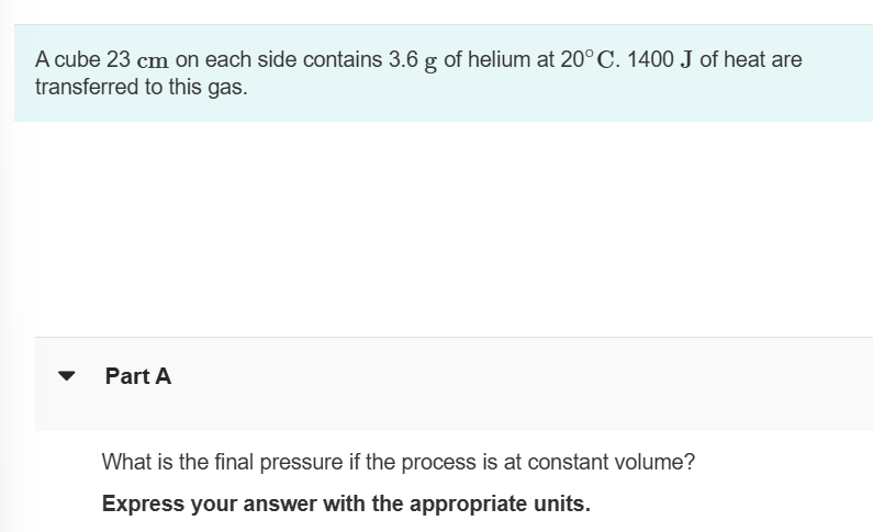 A cube 2 3 cmcm on each side contains 3 . 6 gg of