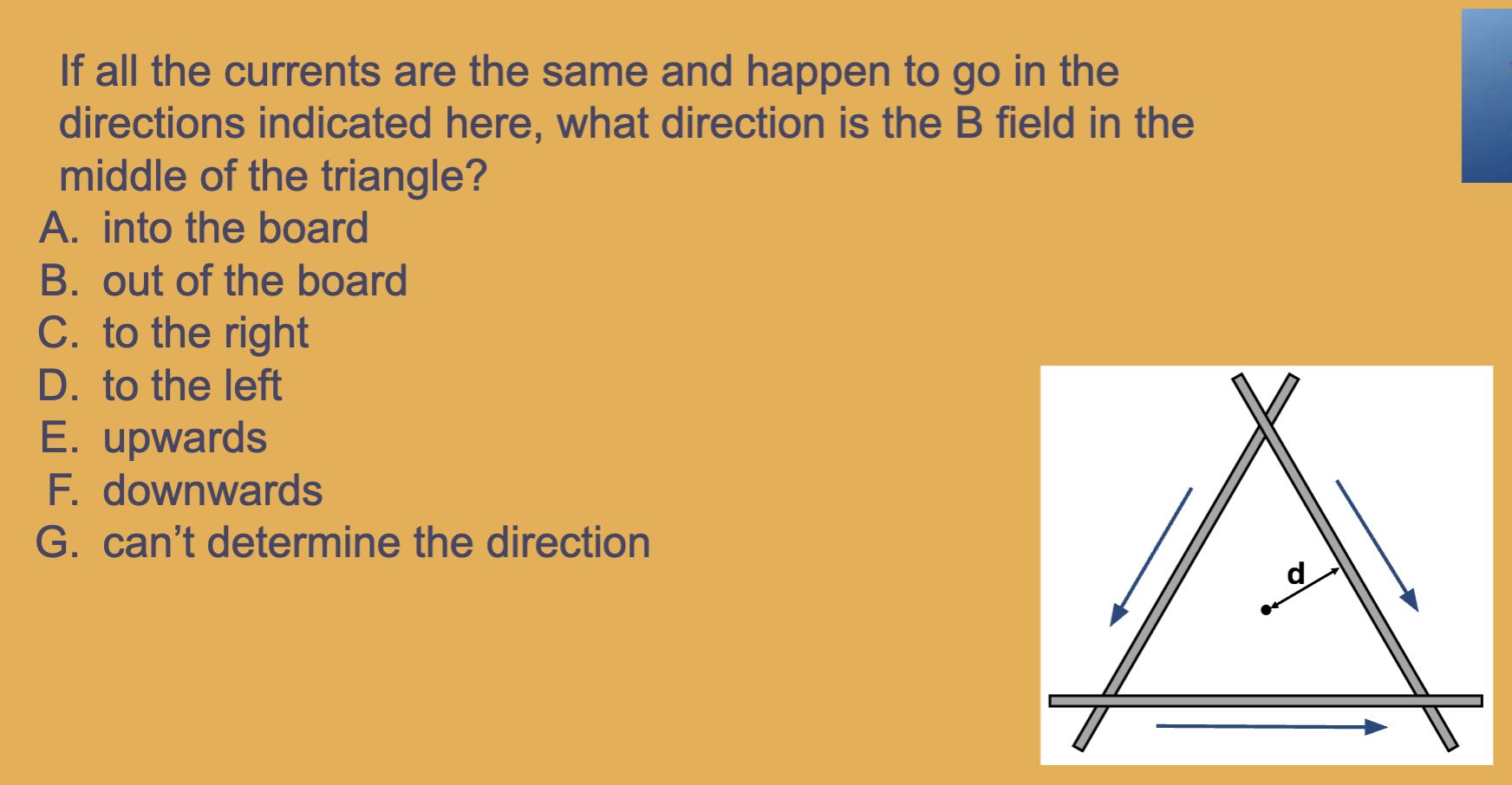 If all the currents are the same and happen to go