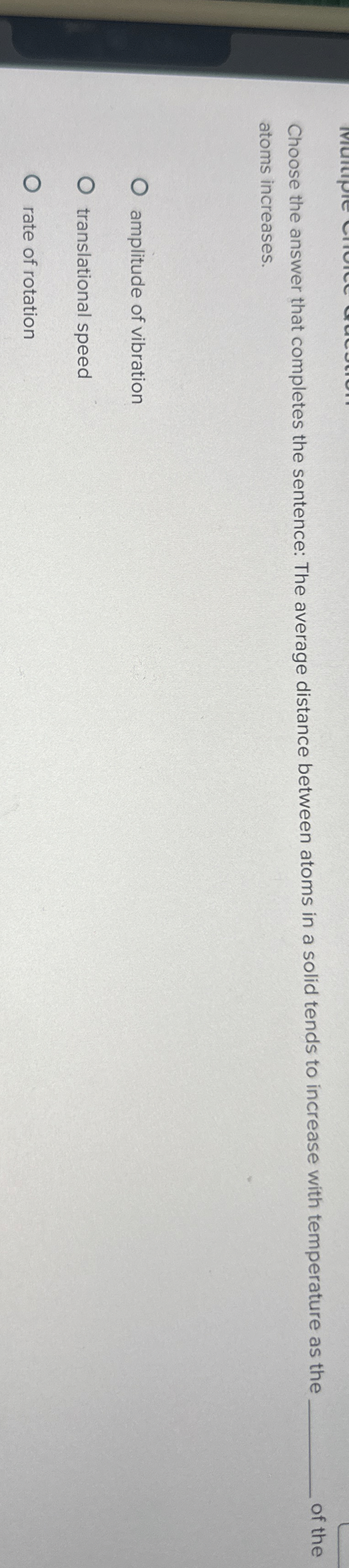 Choose the answer that completes the sentence: