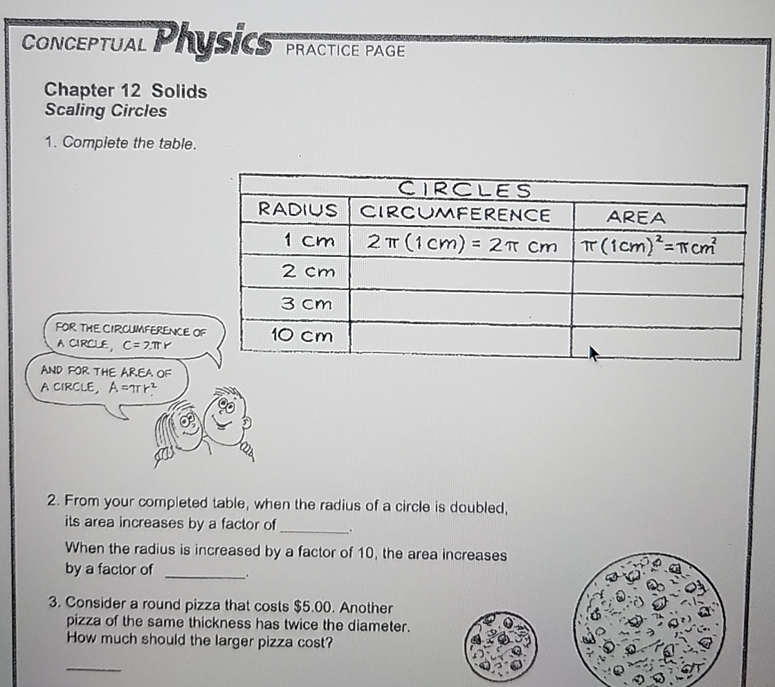 askk an expert CONCEPTUAL Physics PRACTICE PAGE