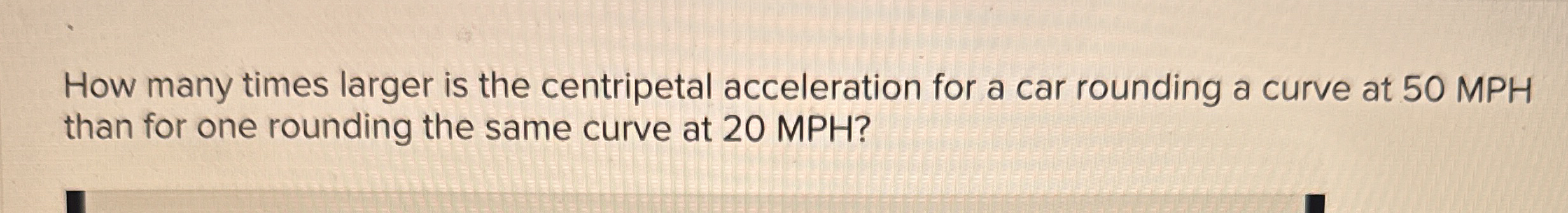How many times larger is the centripetal