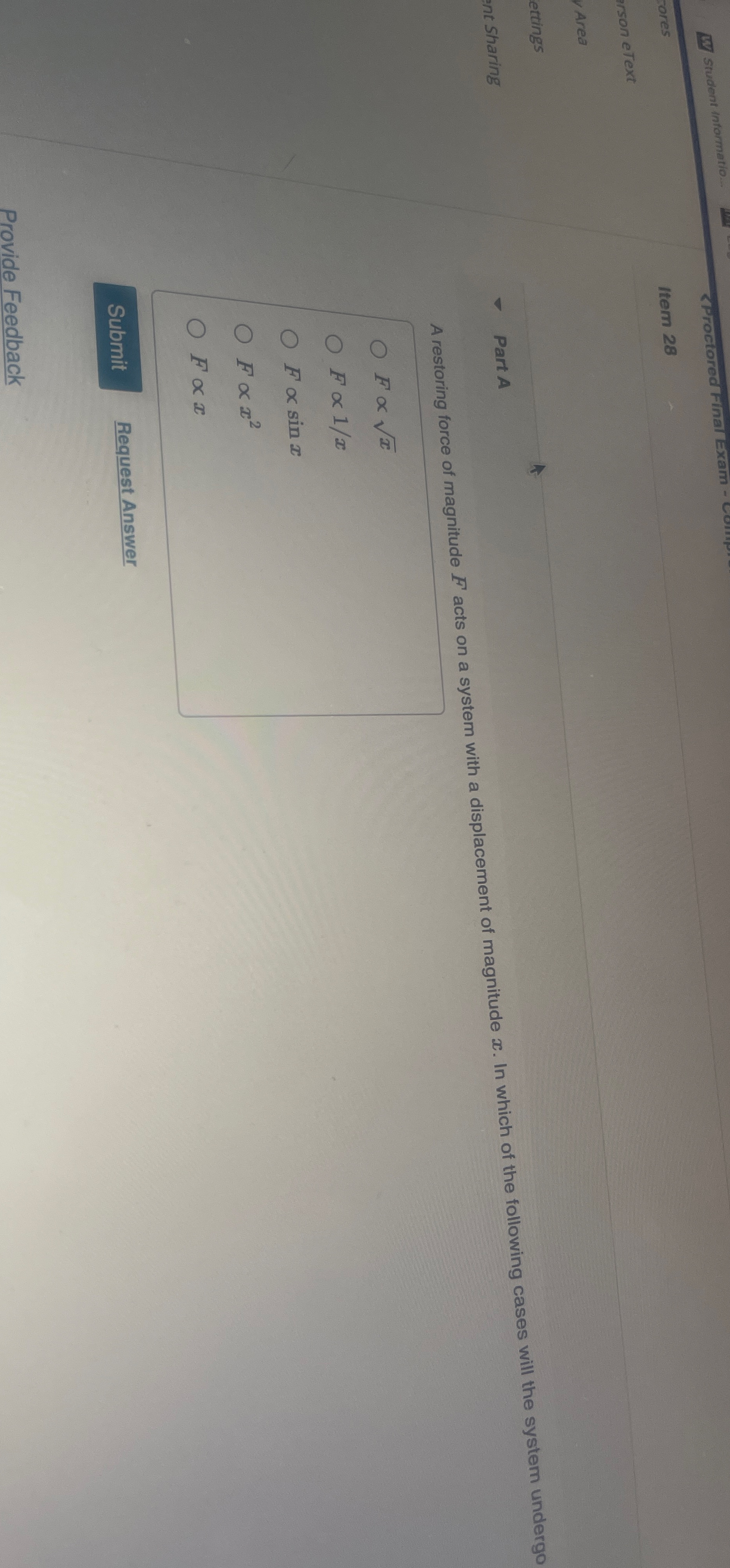 Student informatio. - ores Item 2 8 irson e Text