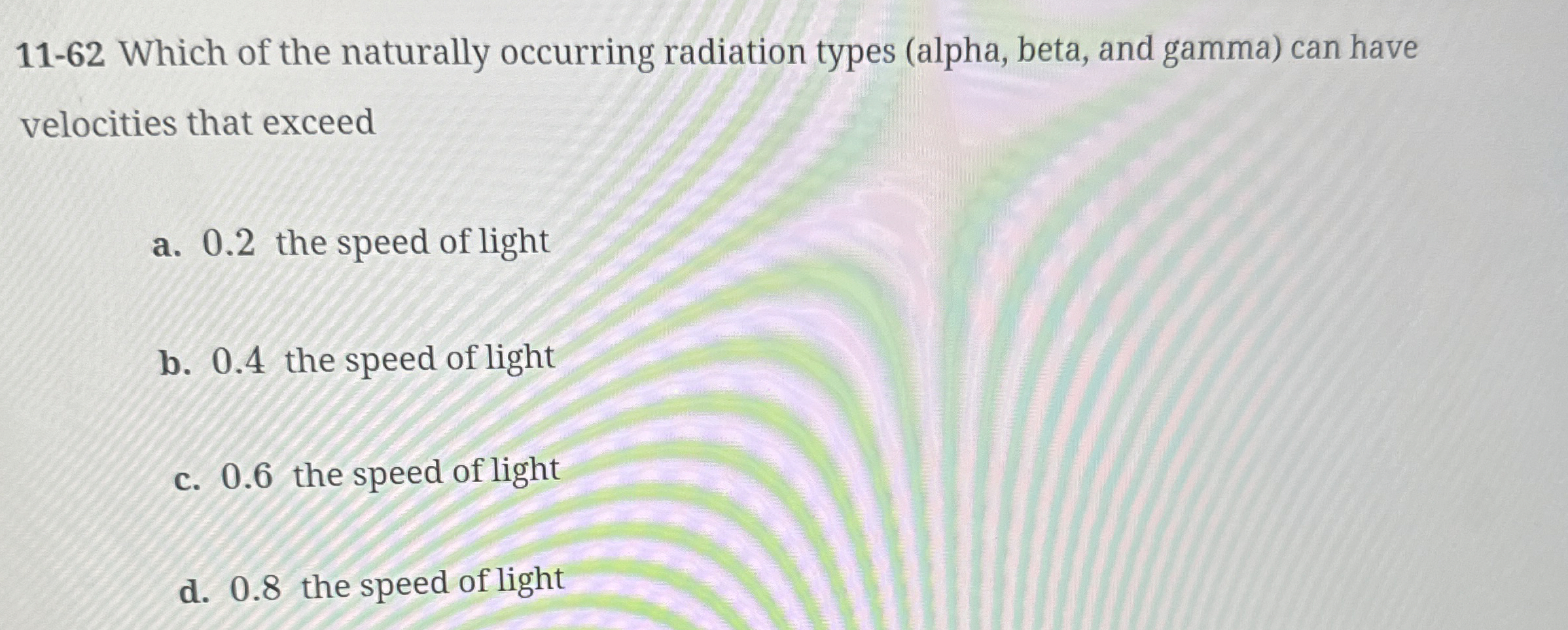 1 1 - 6 2 Which of the naturally occurring