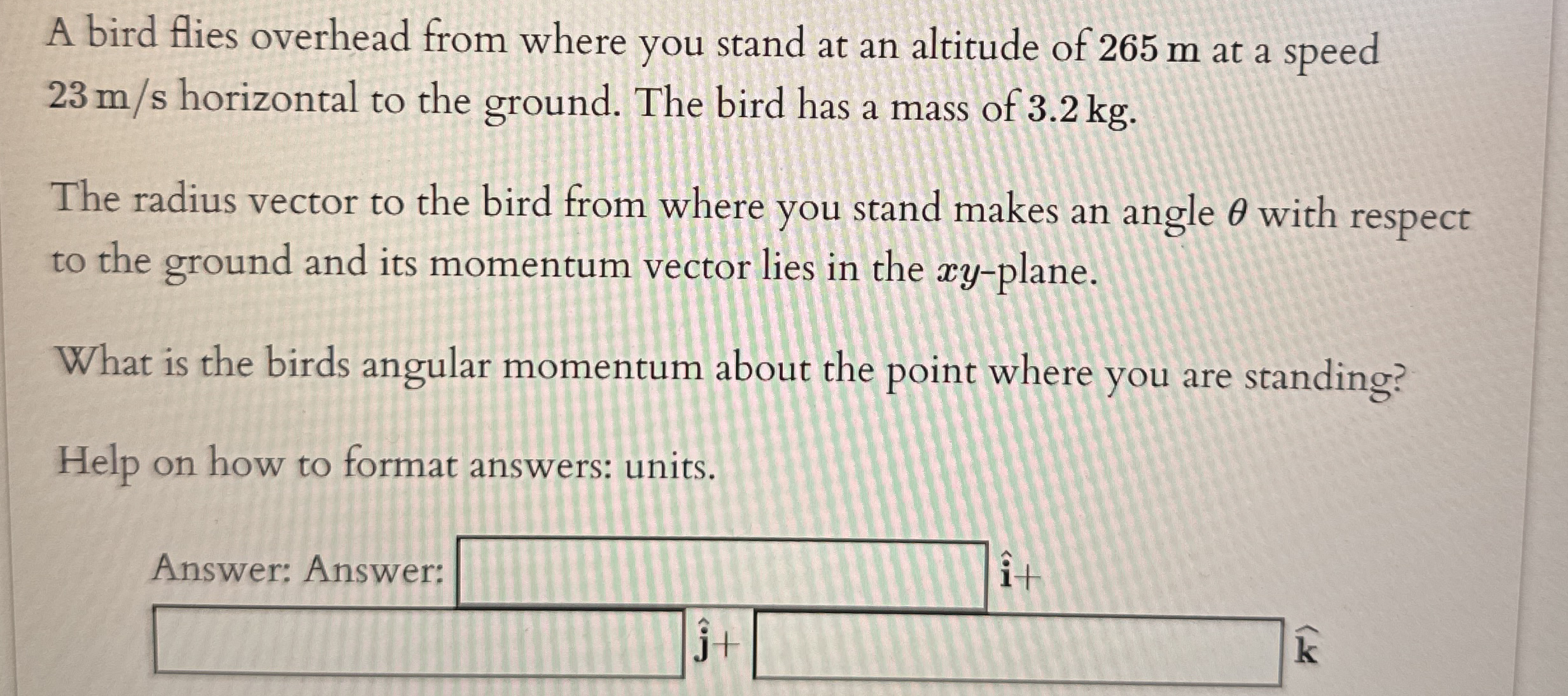 A bird flies overhead from where you stand at an