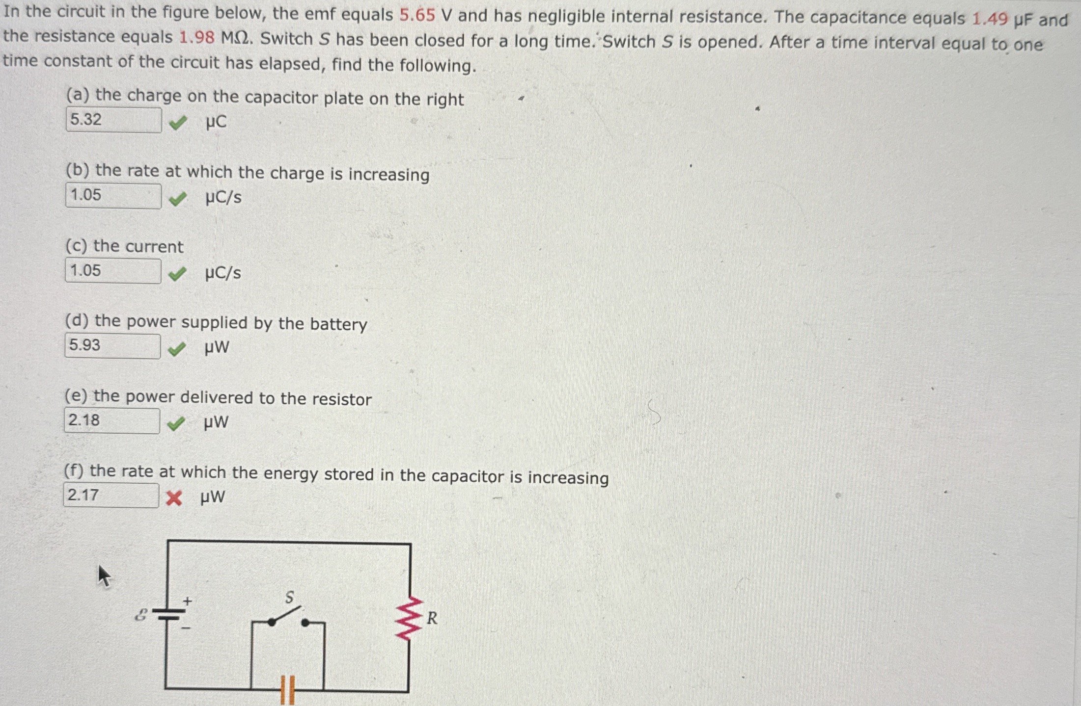 HELP WITH PART F . ANSWERS THAT I TRIED THAT WERE