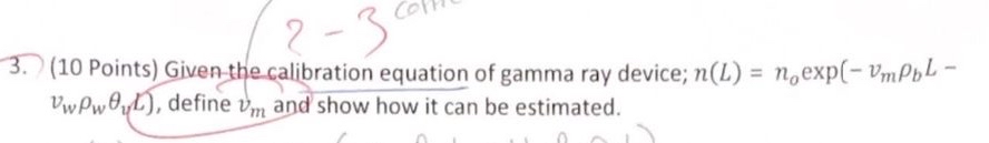 ( 1 0 Points ) Given the calibration equation of