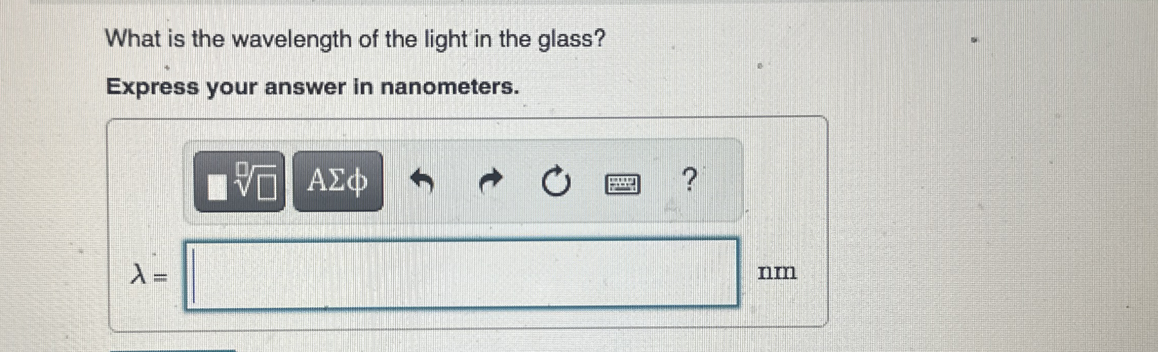In a physics lab, light with a wavelength of 4 9