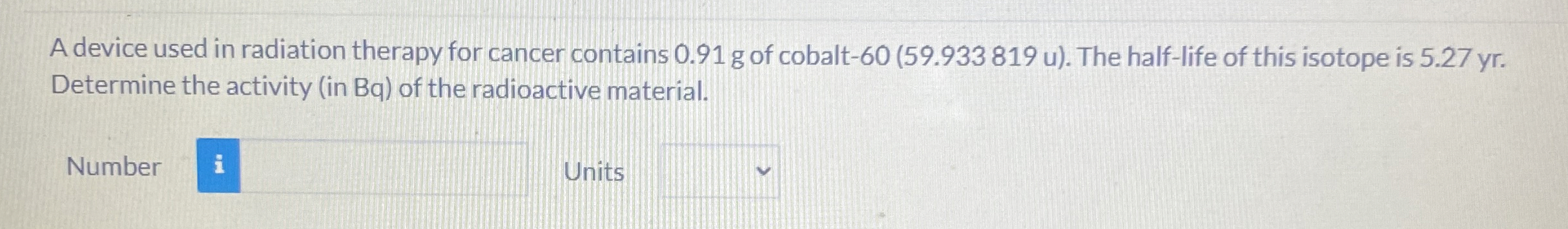 A device used in radiation therapy for cancer