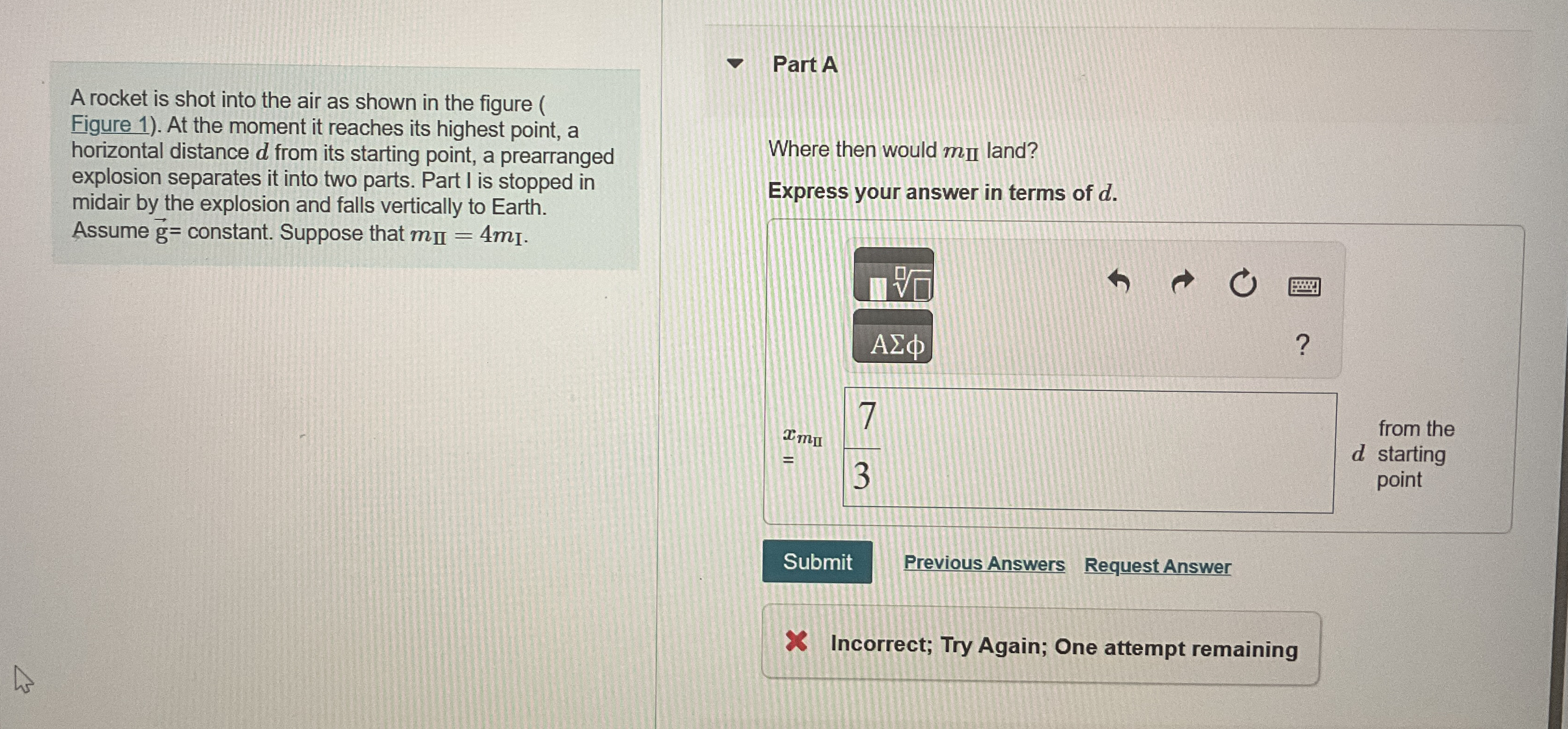 A rocket is shot into the air as shown in the