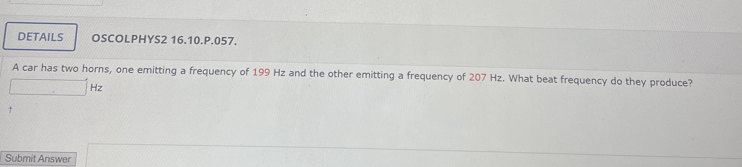 OSCOLPHYS 2 1 6 . 1 0 . P . 0 5 7 . A car has two