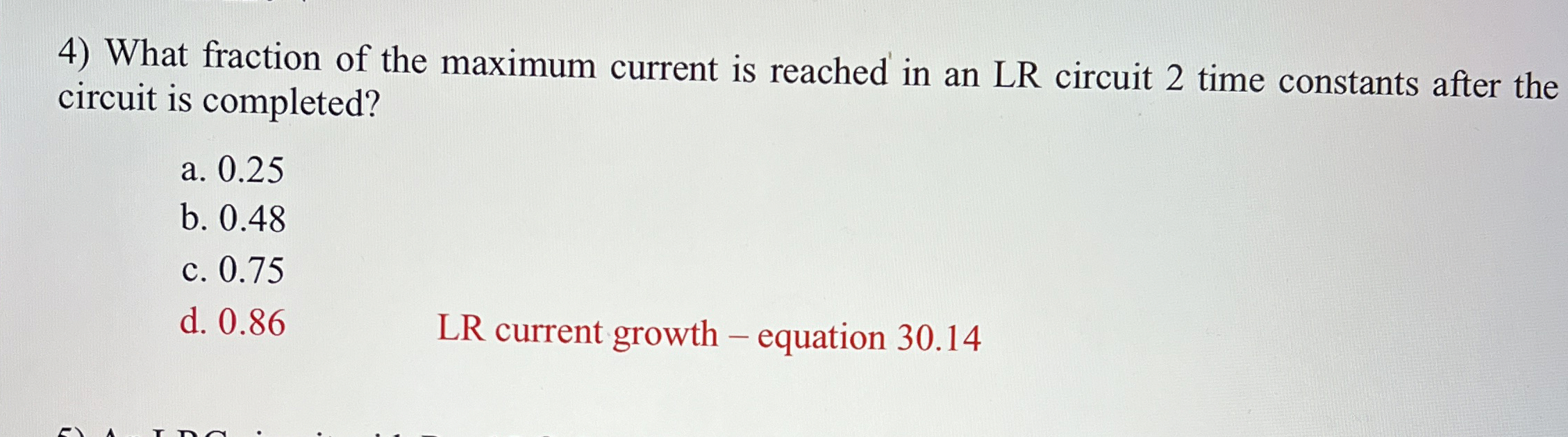 What fraction of the maximum current is reached