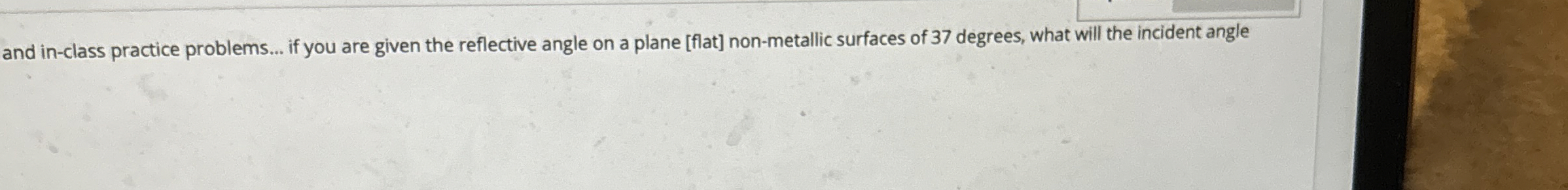 and in - class practice problems... if you are