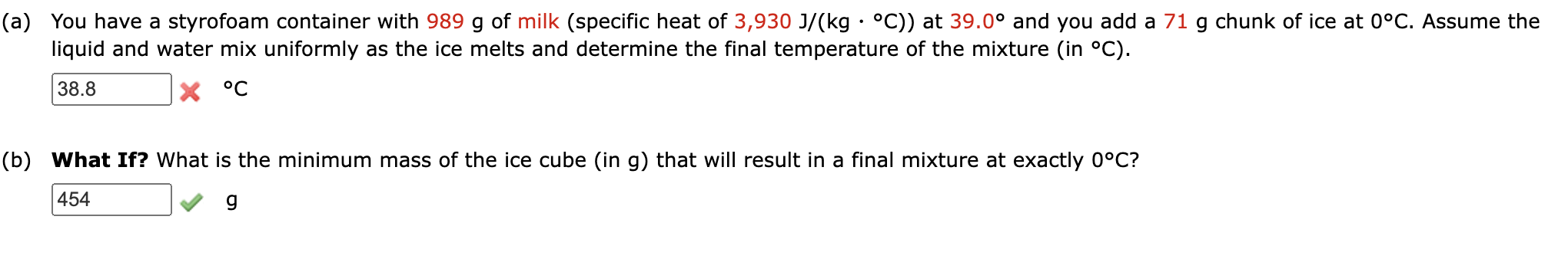 3 , 9 3 0 ( J ) / ( kg * \ deg C ) 3 9 . 0 \ deg