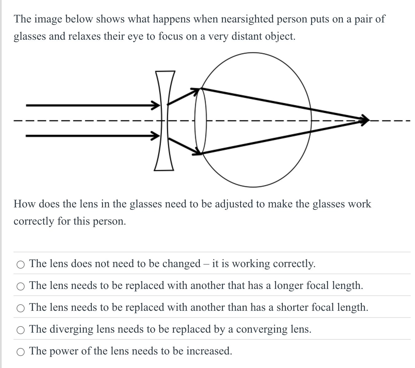 The image below shows what happens when