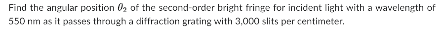 Find the angular position \ ( \ theta _ { 2 } \ )