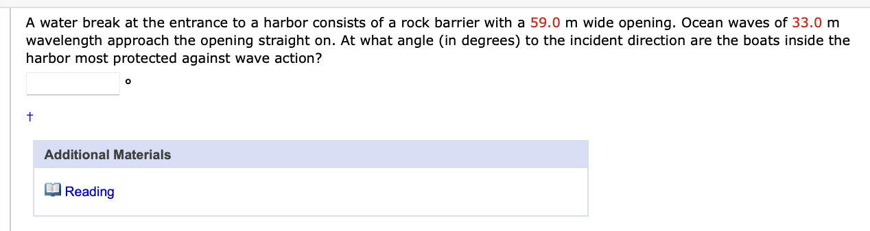 A water break at the entrance to a harbor